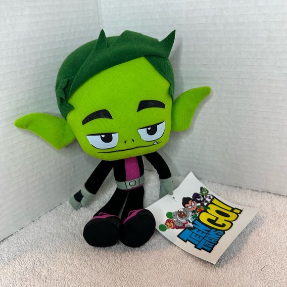 New Teen Titans Go Plush Toy Beast Boy 10 Inch NWT - Picture 2 of 2